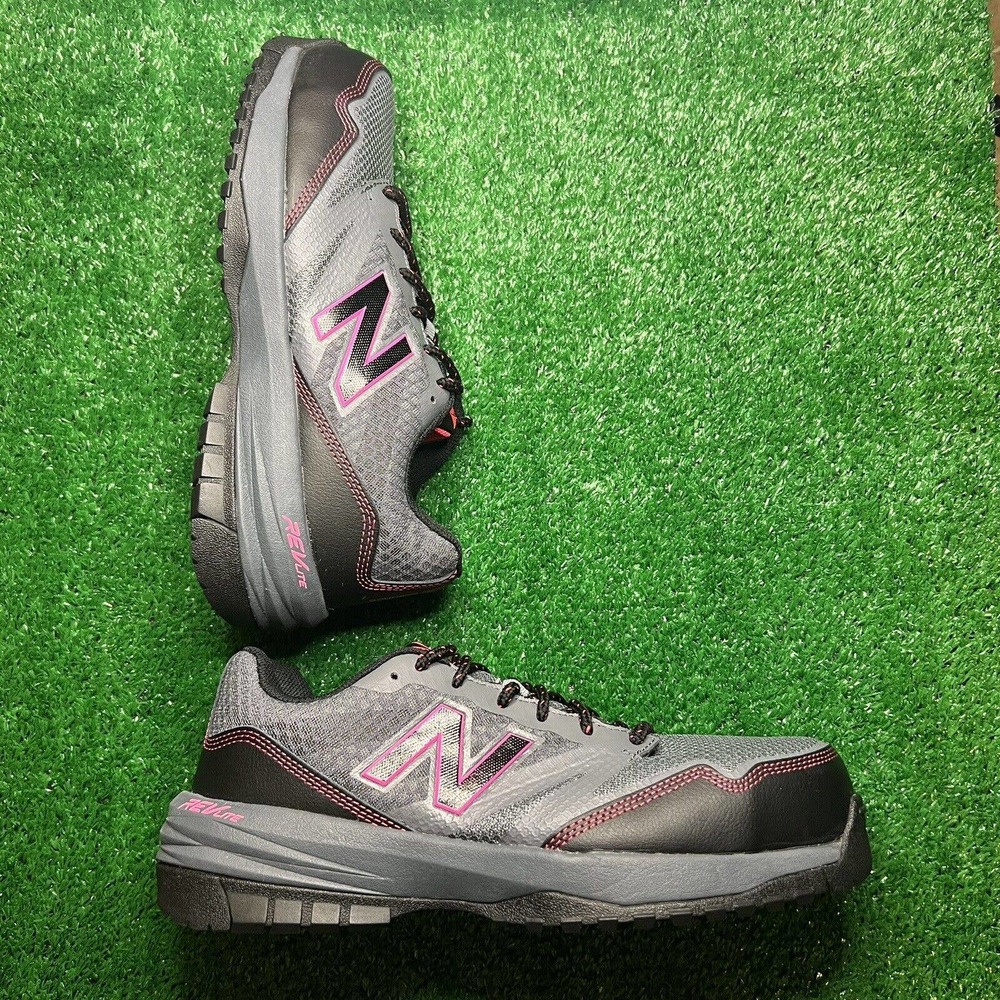 New Balance 589v1 Women’s Size 10 Composite Toe Safety Shoes Gray Pink WID589T1
